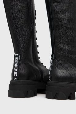 Γυναικεία Μποτάκια Δερμάτινα Workers Steve Madden Mavis Boot χρώμα: μαύρο -Steve Madden Κατάστημα unnamed file 1203