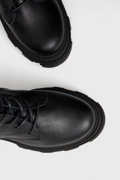 Γυναικεία Μποτάκια Δερμάτινα Workers Steve Madden Mavis Boot χρώμα: μαύρο -Steve Madden Κατάστημα unnamed file 1204