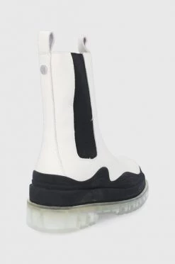 Γυναικεία Μποτάκια Δερμάτινες μπότες Τσέλσι Steve Madden Challenger Bootie χρώμα: κρεμ -Steve Madden Κατάστημα unnamed file 1221