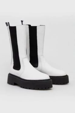 Γυναικεία Μποτάκια Δερμάτινες μπότες τσέλσι Steve Madden Vivianne χρώμα: άσπρο, -Steve Madden Κατάστημα unnamed file 1403