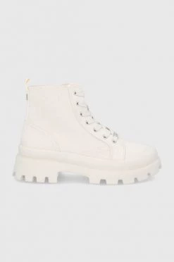 Γυναικεία Ψηλά Πάνινα παπούτσια Steve Madden Mt Shasta χρώμα: μπεζ