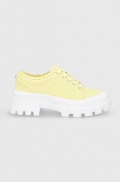 Γυναικεία Χαμηλά Πάνινα παπούτσια Steve Madden Mt Fuji χρώμα: κίτρινο