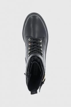 Γυναικεία Μποτάκια Δερμάτινες μπότες Steve Madden χρώμα: μαύρο -Steve Madden Κατάστημα unnamed file 1754