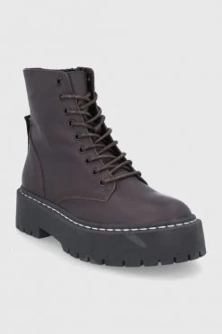 Γυναικεία Μποτάκια Δερμάτινα Workers Steve Madden Skylar Bootie χρώμα: καφέ -Steve Madden Κατάστημα unnamed file 1757
