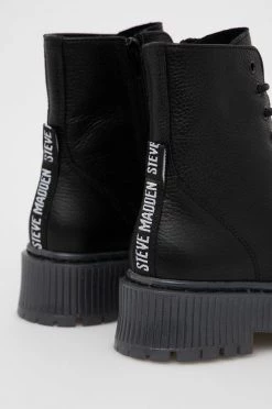Γυναικεία Μποτάκια Δερμάτινα Workers Steve Madden Skyhy Bootie χρώμα: μαύρο -Steve Madden Κατάστημα unnamed file 1763