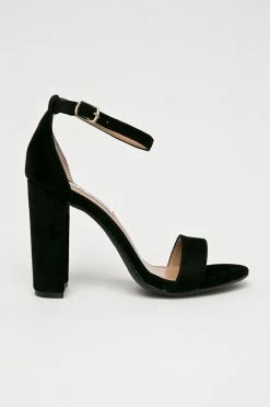 Γυναικεία Πέδιλα με τακούνι Steve Madden - Δερμάτινα σανδάλια Carrson σαρκώδες χρώμα