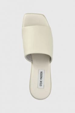 Γυναικεία Σαγιονάρες Δερμάτινες παντόφλες Steve Madden Blurr χρώμα: μπεζ -Steve Madden Κατάστημα unnamed file 1816