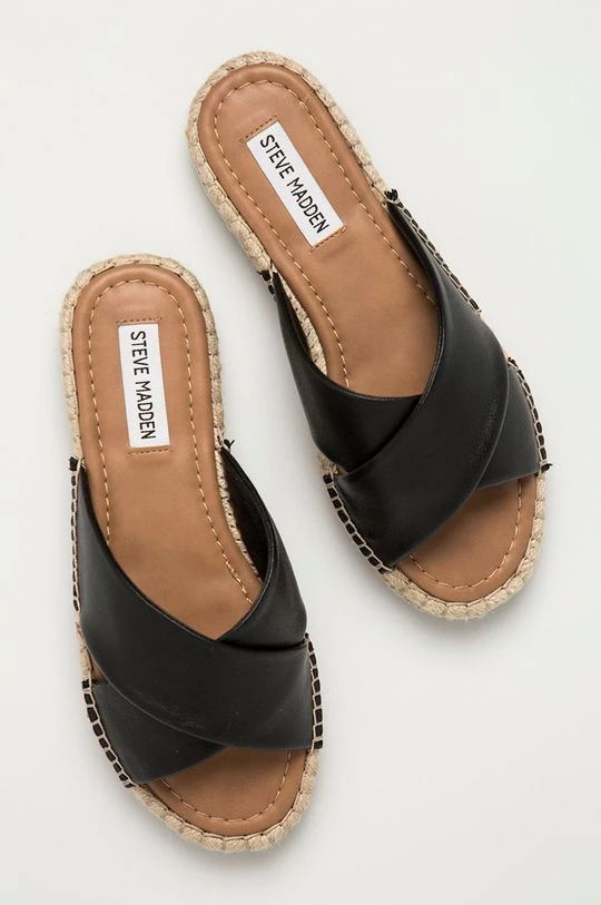 Γυναικεία Σαγιονάρες Steve Madden - Δερμάτινες παντόφλες Zapper μαύρο 6 Γυναικεία Σαγιονάρες Steve Madden - Δερμάτινες παντόφλες Zapper μαύρο - Image 4