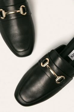 Γυναικεία Σαγιονάρες Steve Madden - Δερμάτινες παντόφλες Kori μαύρο -Steve Madden Κατάστημα unnamed file 2074