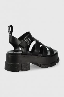 Γυναικεία Σανδάλια Δερμάτινα σανδάλια Steve Madden Pioneer χρώμα: μαύρο -Steve Madden Κατάστημα unnamed file 2084