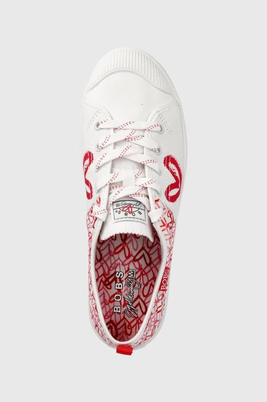 Γυναικεία Χαμηλά Πάνινα παπούτσια Skechers χρώμα: άσπρο 6 Γυναικεία Χαμηλά Πάνινα παπούτσια Skechers χρώμα: άσπρο - Image 4