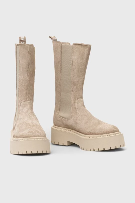 Γυναικεία Μποτάκια Σουέτ μπότες τσέλσι Steve Madden Vivianne χρώμα: μπεζ 4 Γυναικεία Μποτάκια Σουέτ μπότες τσέλσι Steve Madden Vivianne χρώμα: μπεζ - Image 2