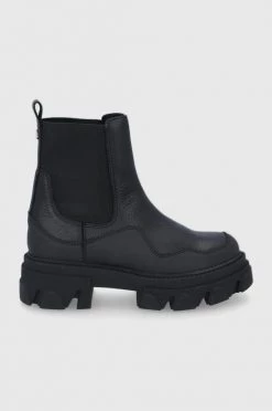 Γυναικεία Μποτάκια Δερμάτινες μπότες Τσέλσι Steve Madden Merilyn Bootie χρώμα: μαύρο