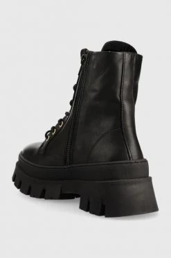 Γυναικεία Μποτάκια Δερμάτινα Workers Steve Madden , χρώμα: μαύρο -Steve Madden Κατάστημα unnamed file 609