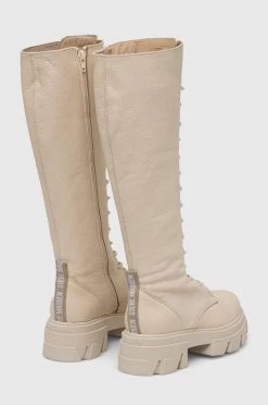Γυναικεία Μπότες Δερμάτινες μπότες Steve Madden γυναικείες, χρώμα: μπεζ -Steve Madden Κατάστημα unnamed file 639
