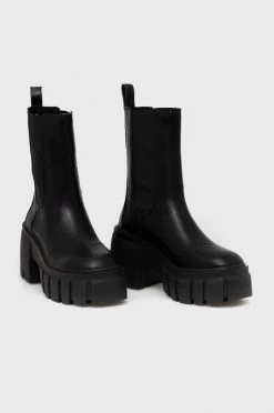 Γυναικεία Μποτάκια Δερμάτινες μπότες τσέλσι Steve Madden γυναικεία, χρώμα: μαύρο, -Steve Madden Κατάστημα unnamed file 664