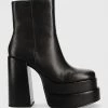 Γυναικεία Μποτάκια Δερμάτινες μπότες Steve Madden Cobra χρώμα: μαύρο, -Steve Madden Κατάστημα unnamed file 735