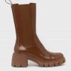 Γυναικεία Μποτάκια Μπότες τσέλσι Steve Madden Aq-hype καφέ