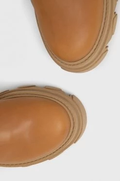 Γυναικεία Μπότες Δερμάτινες μπότες Steve Madden χρώμα: καφέ -Steve Madden Κατάστημα unnamed file 795