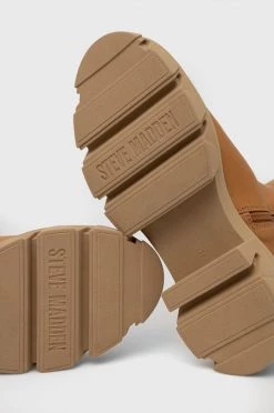 Γυναικεία Μπότες Δερμάτινες μπότες Steve Madden χρώμα: καφέ -Steve Madden Κατάστημα unnamed file 796