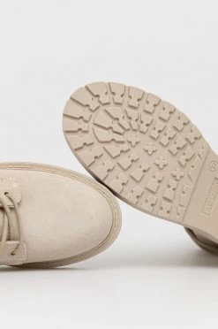 Γυναικεία Μποτάκια Workers σουέτ Steve Madden Tornado Bootie χρώμα: κρεμ -Steve Madden Κατάστημα unnamed file 898