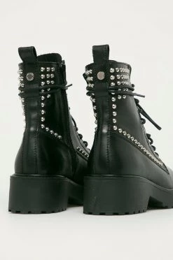 Γυναικεία Μποτάκια Steve Madden - Δερμάτινες μπότες Tornado μαύρο -Steve Madden Κατάστημα unnamed file 909