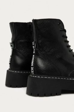 Γυναικεία Μποτάκια Steve Madden - Δερμάτινα Workers μαύρο -Steve Madden Κατάστημα unnamed file 930